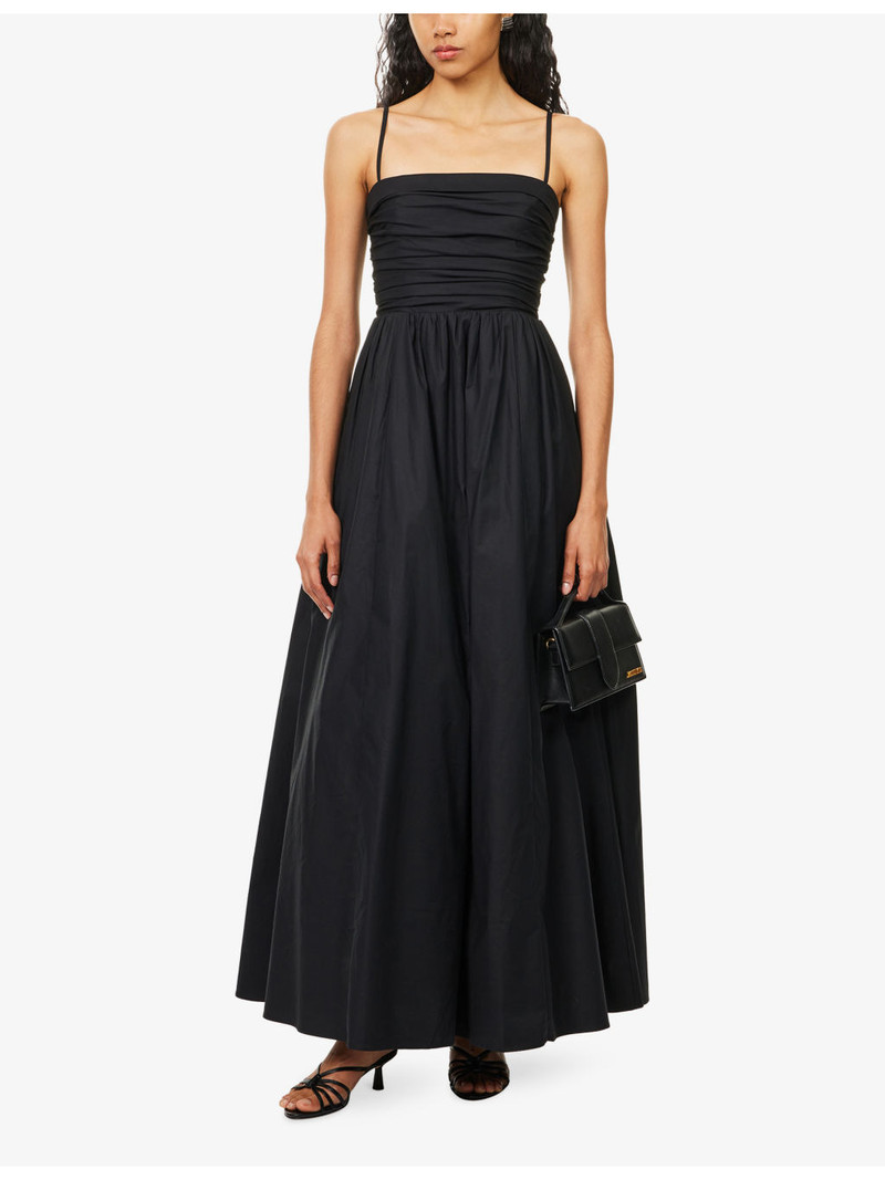 Reformation Kastoria Shoulder-Straps Stretch-Cotton Gown outlook