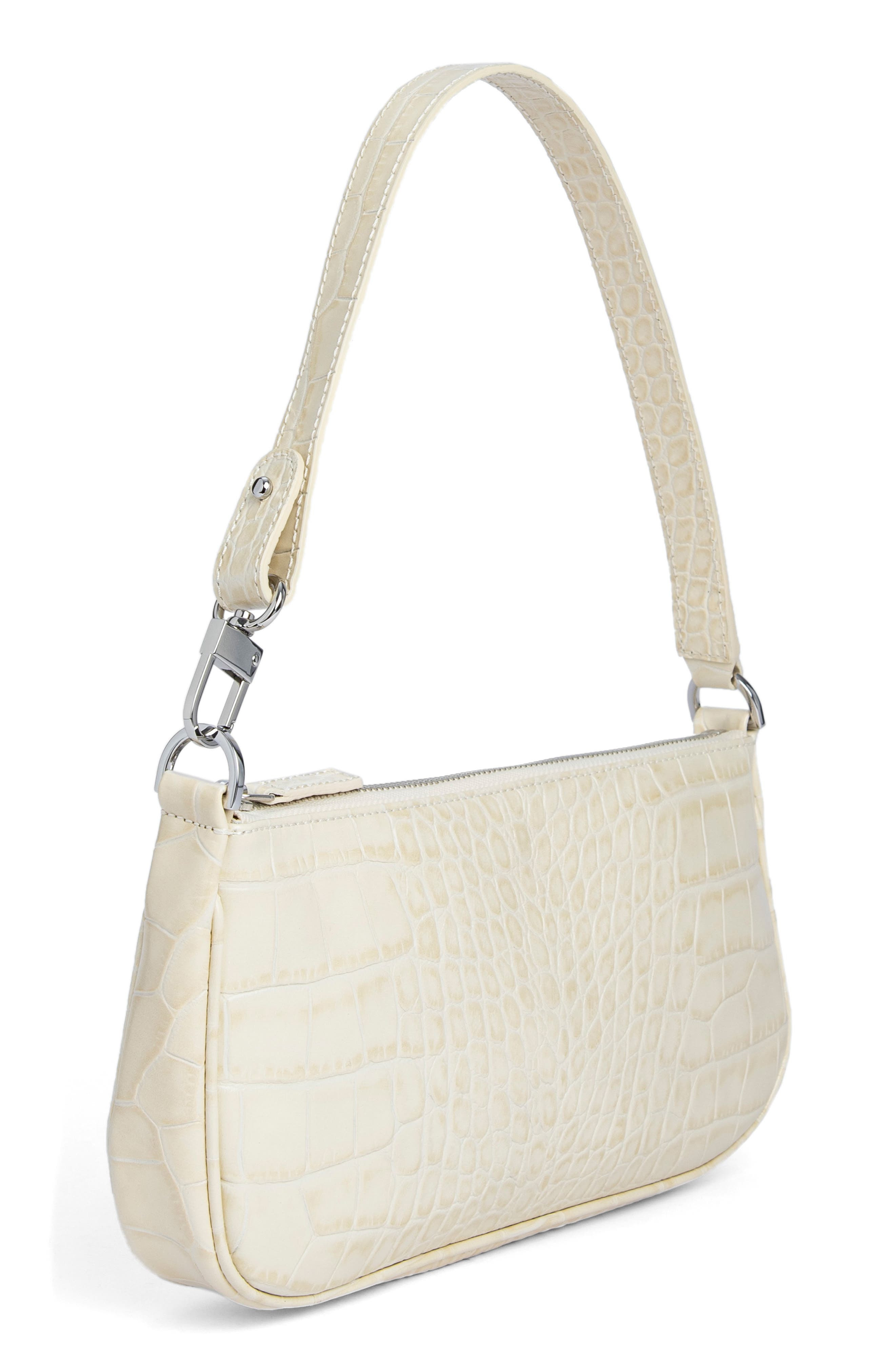 Rachel Croc Embossed Leather Bag - 4