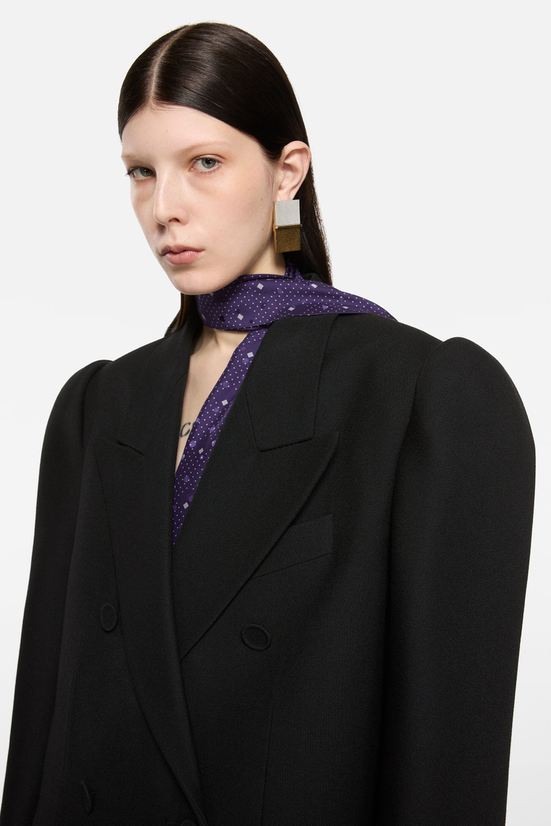 Double-breasted wool suit - Black 5