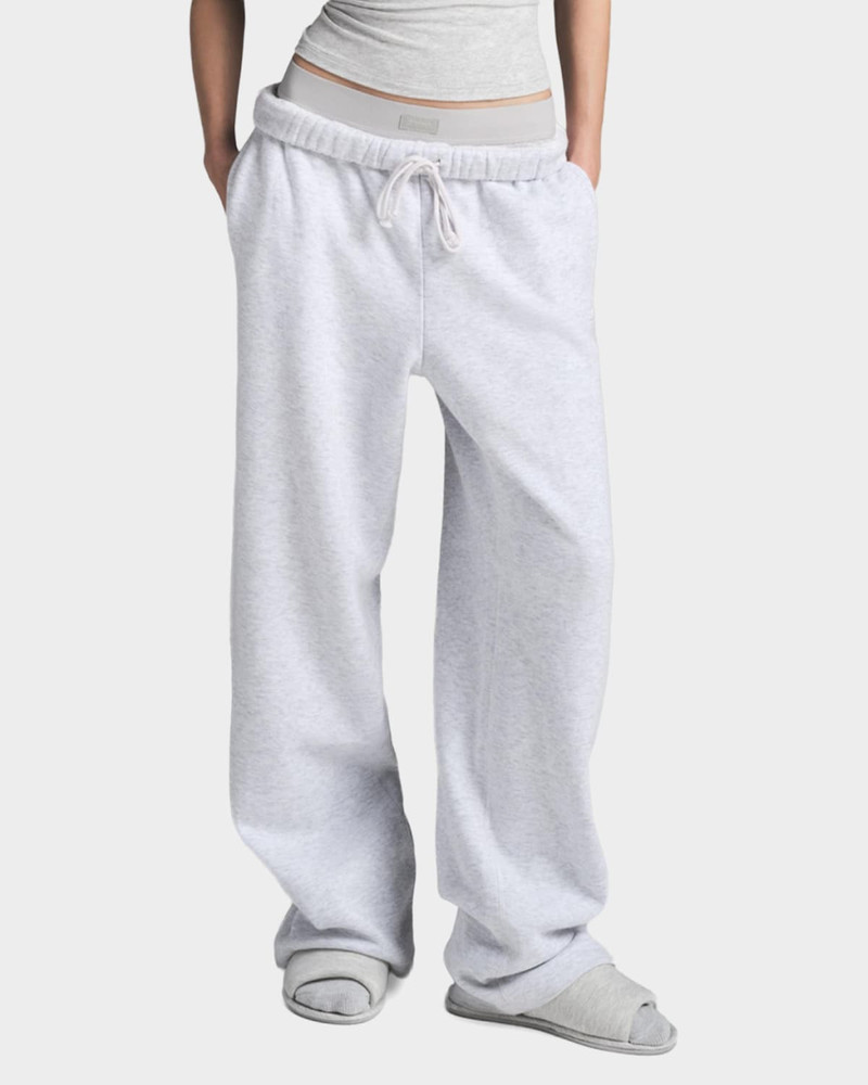SKIMS Cotton Fleece Classic Straight-Leg Pants outlook
