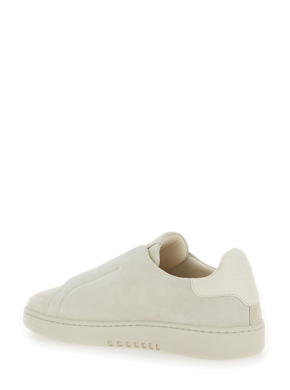 Axel Arigato Men 'Dice Laceless' White Low Top Slip-On Sneakers In Suede Man - 3