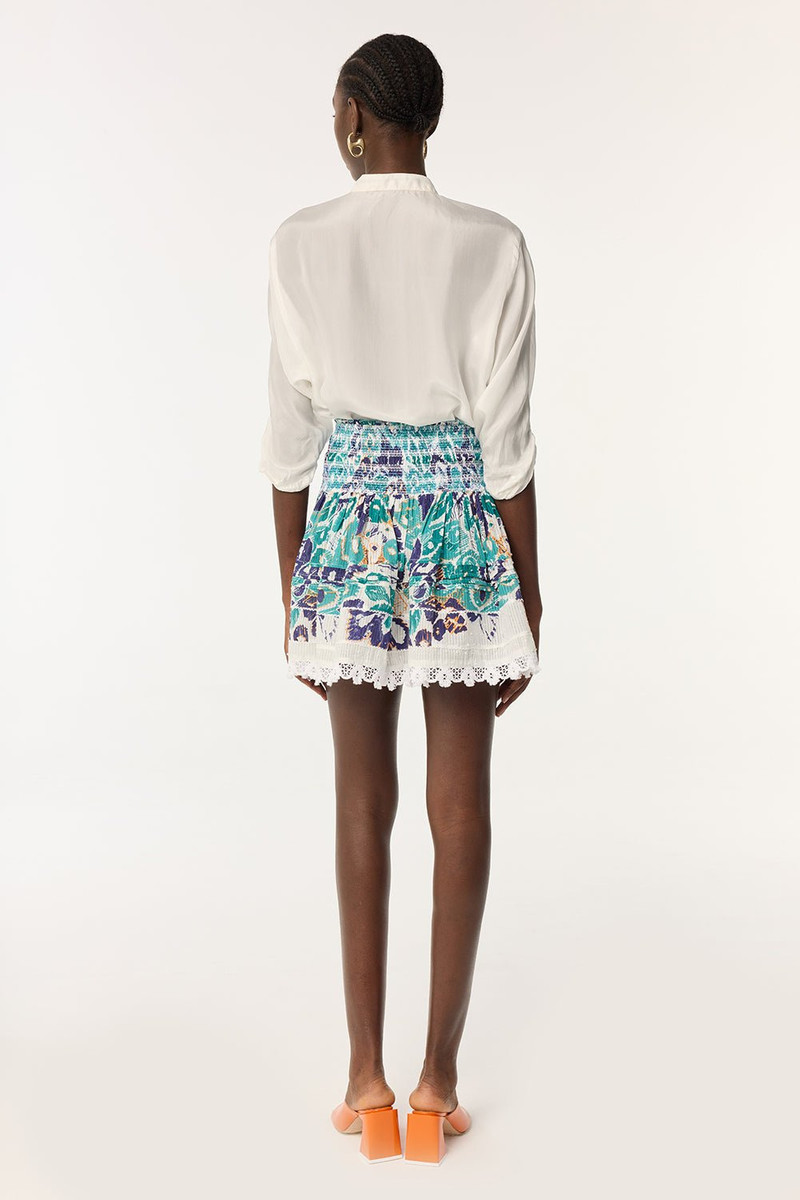 Poupette St Barth Mini Skirt Galia - Blue Pencilleo outlook