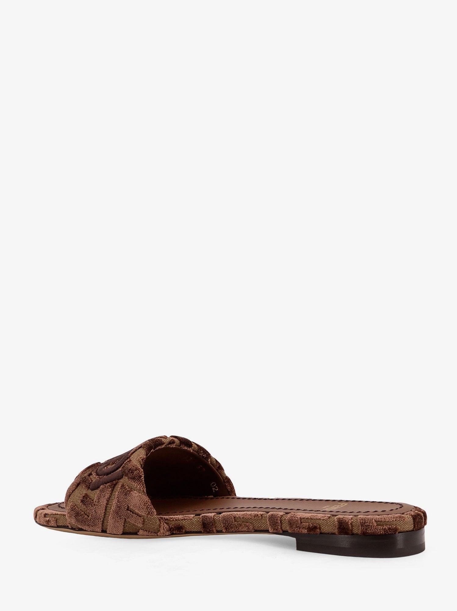 FENDI SUNSHINEW VELVET SLIDE - 3