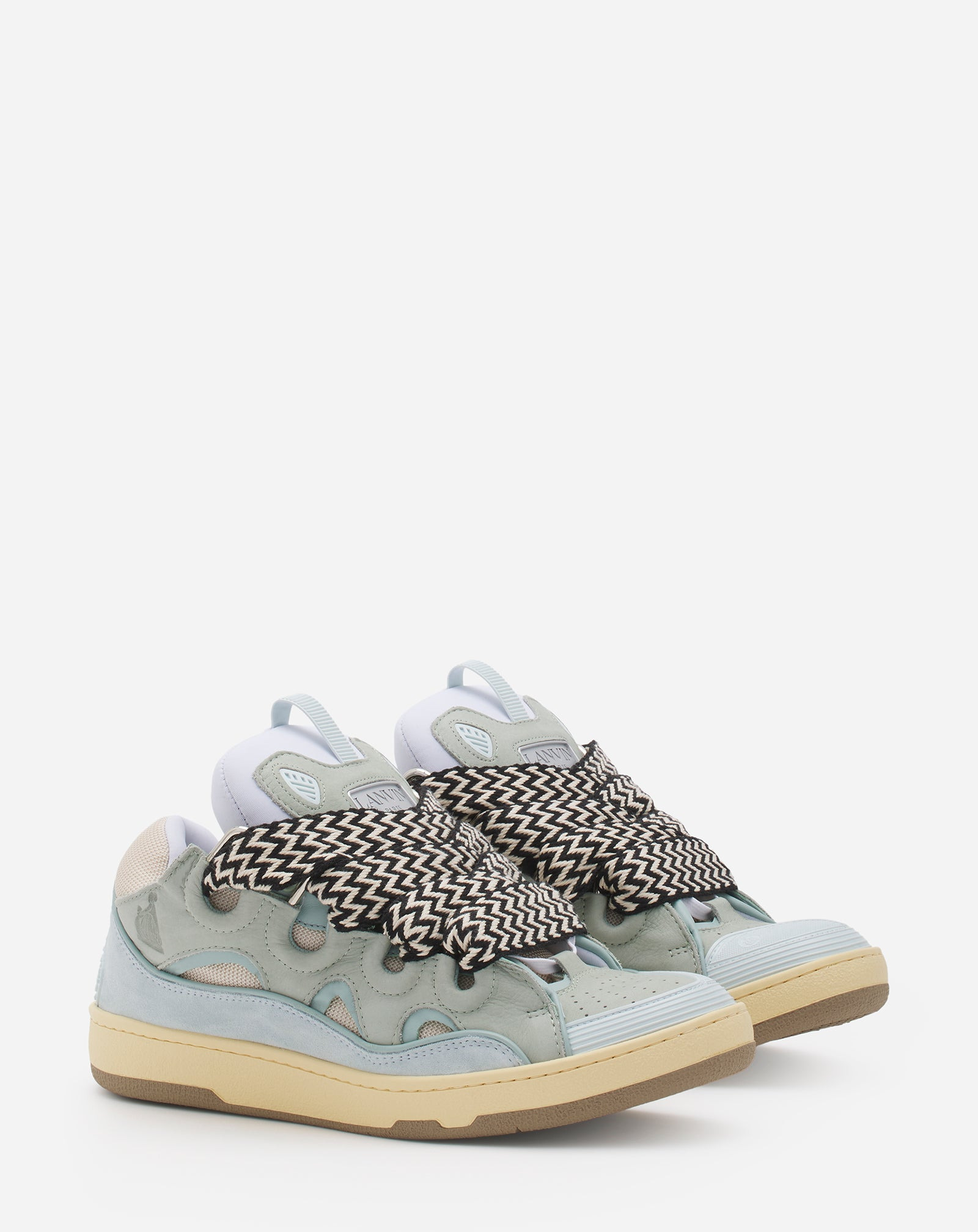 LEATHER CURB SNEAKERS - 2