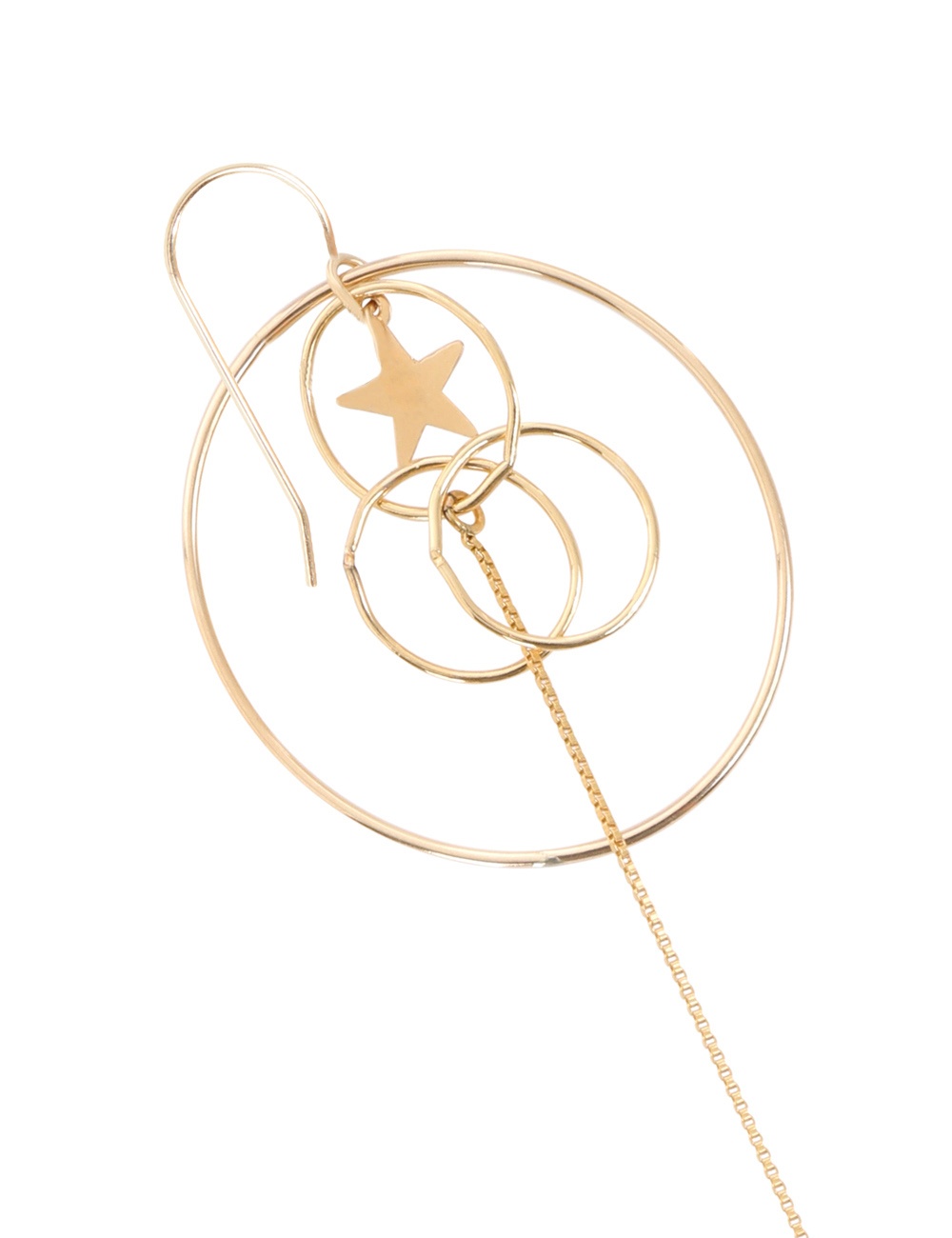 STAR AND CIRCLE EARRINGS - 3
