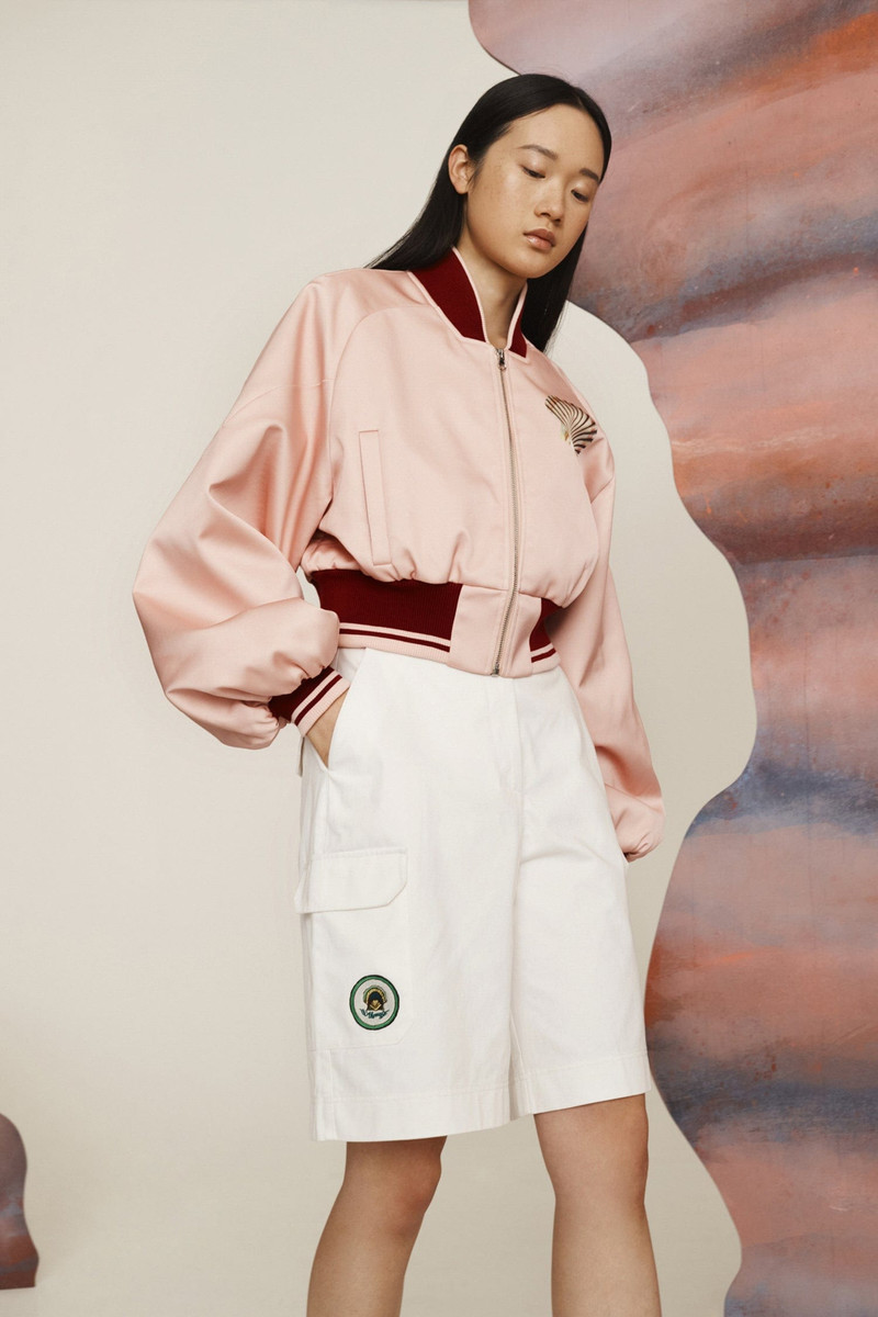 ALÉMAIS Opal Rose Bomber Jacket outlook