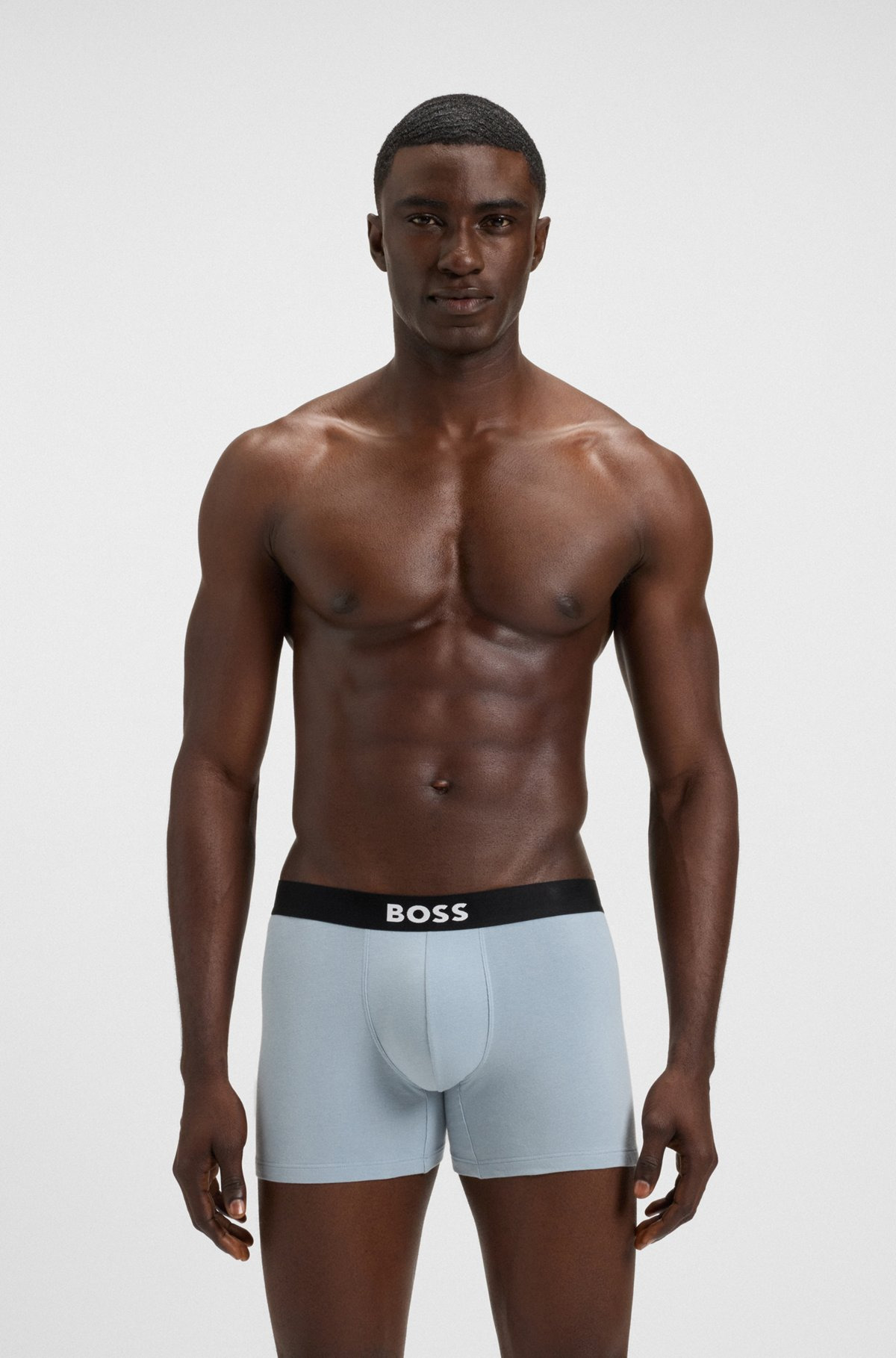TWO-PACK OF STRETCH-COTTON BOXER BRIEFS WITH LOGO WAISTBANDS - 7