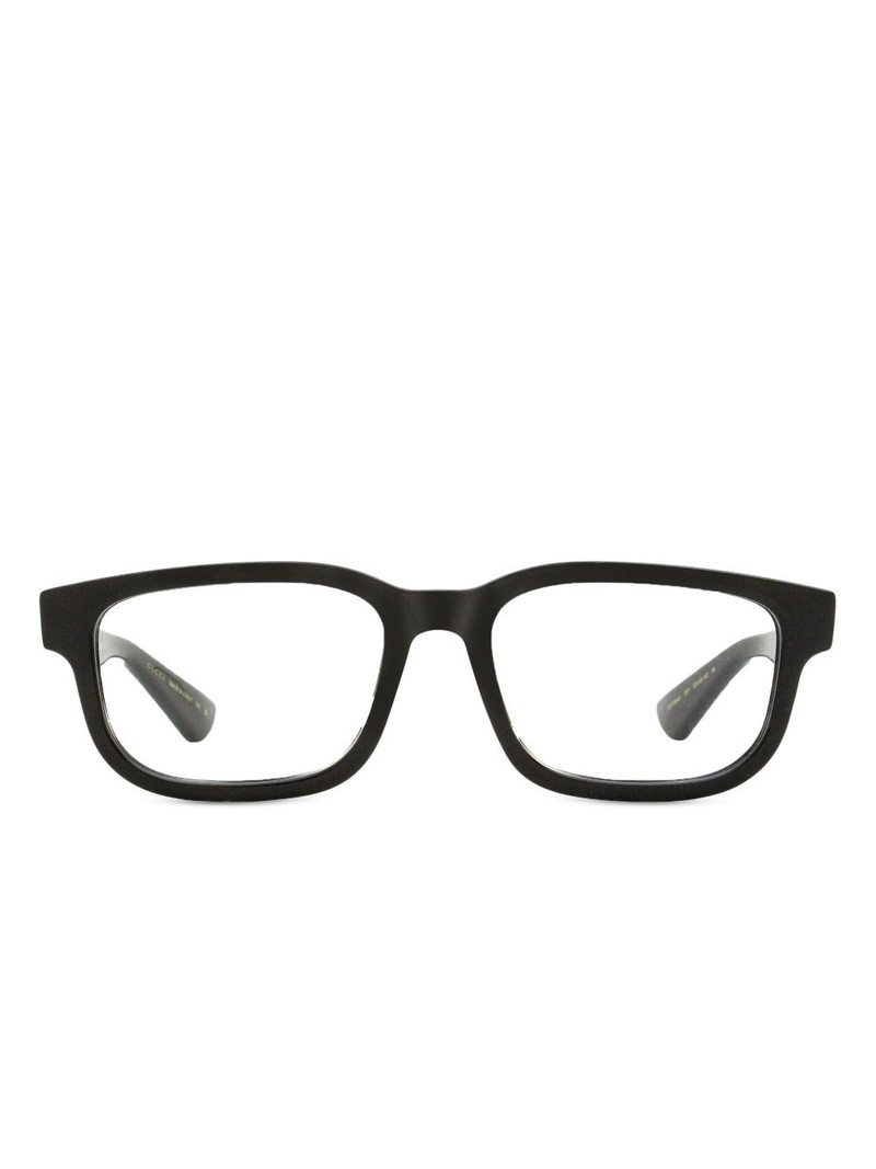 rectangular-frame logo glasses 1