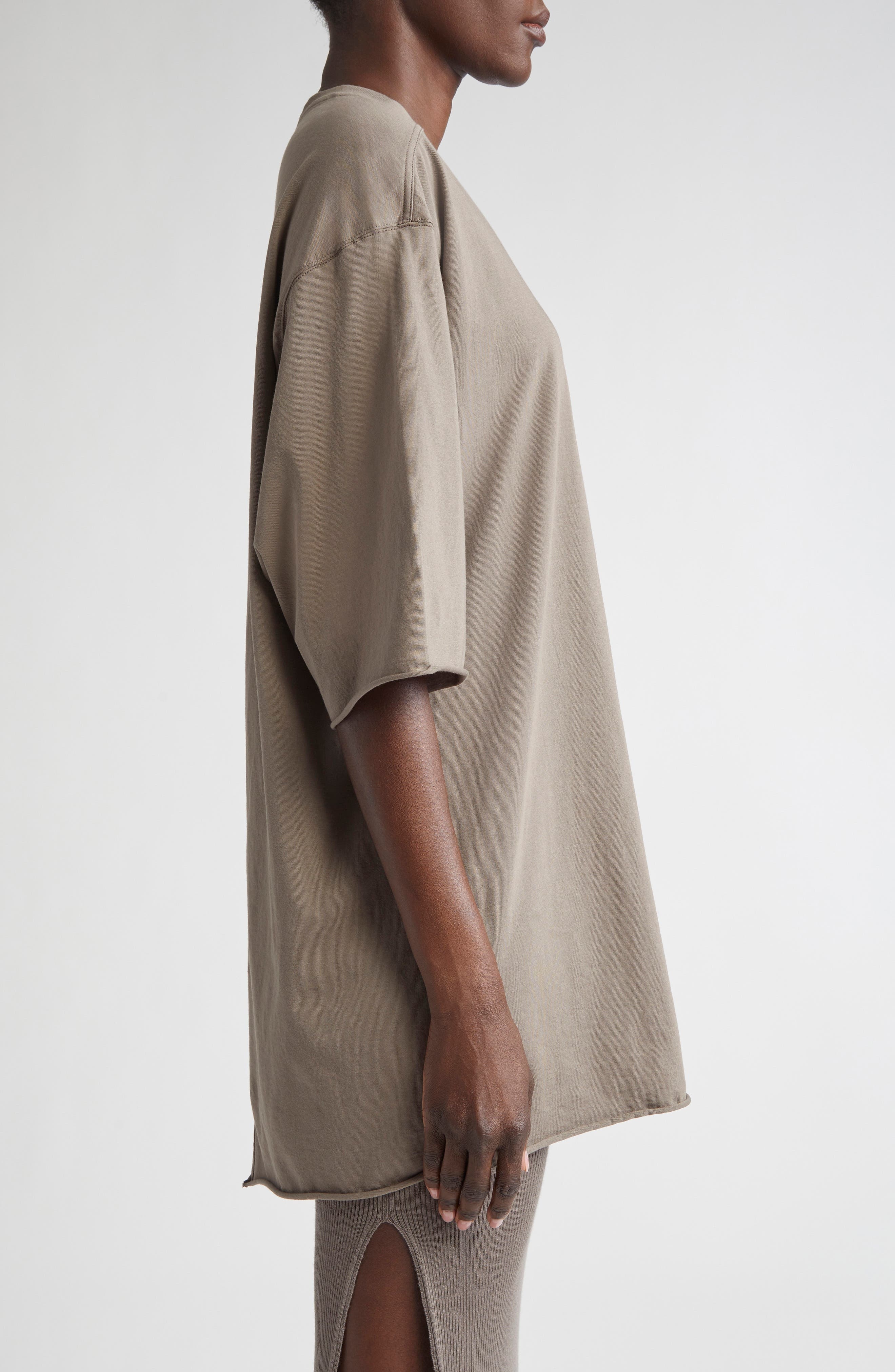 Rick Owens Jumbo Cotton Jersey T-Shirt in Dust at Nordstrom - 4