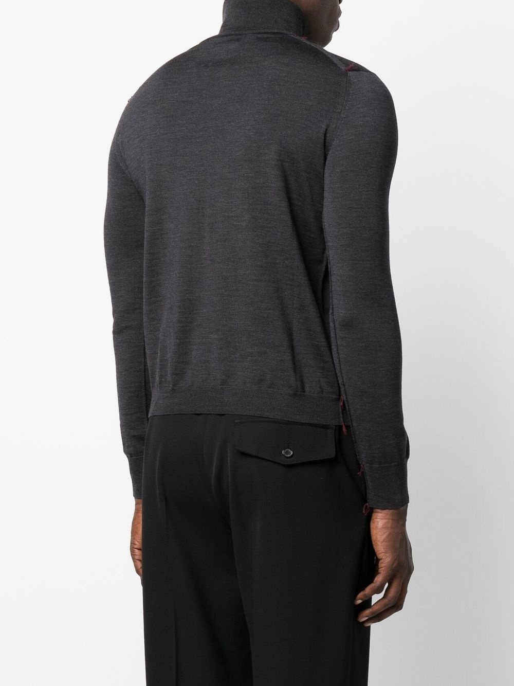 roll-neck knitted jumper - 5