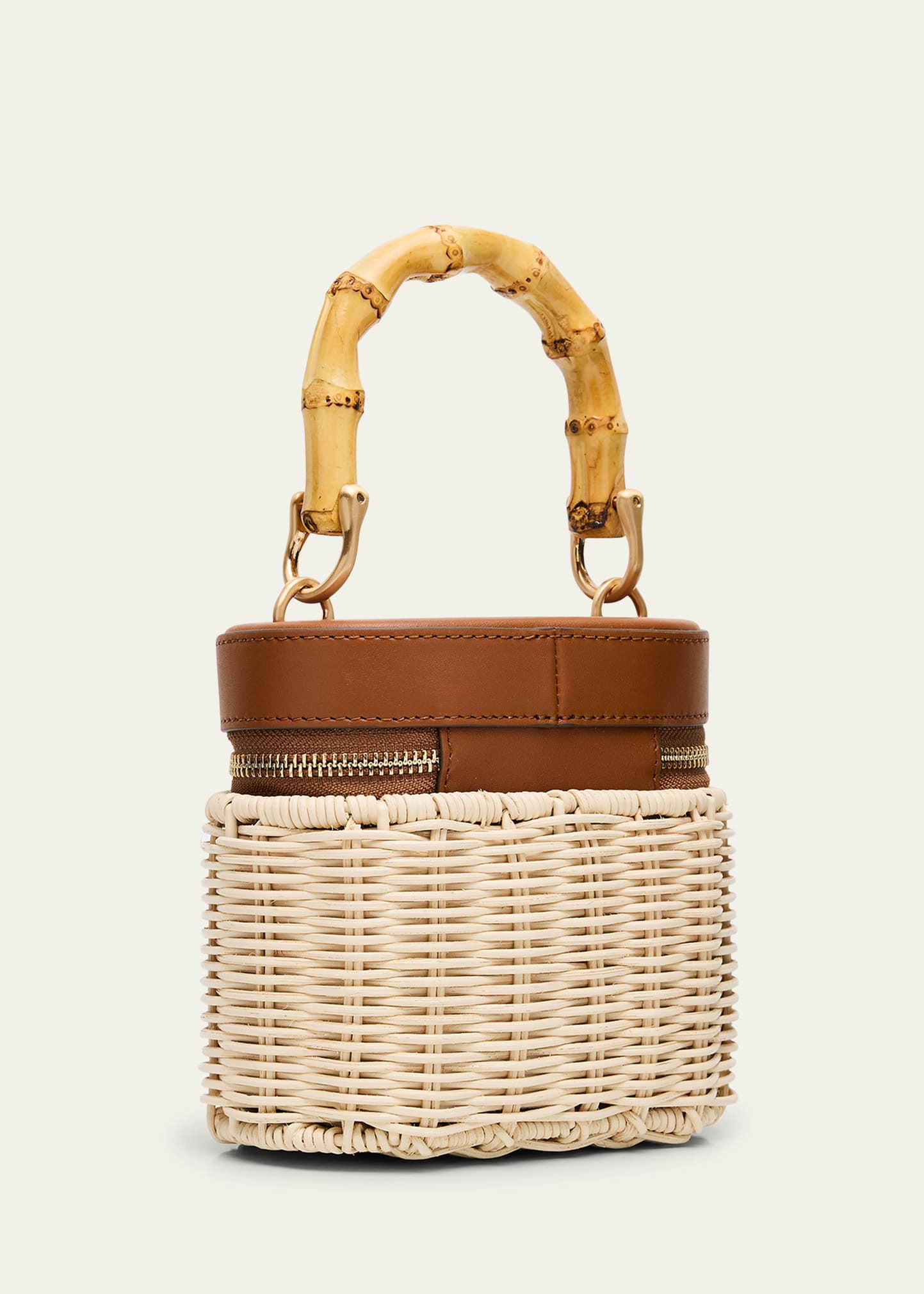 Gwyneth Raffia & Leather Crossbody Bag - 3