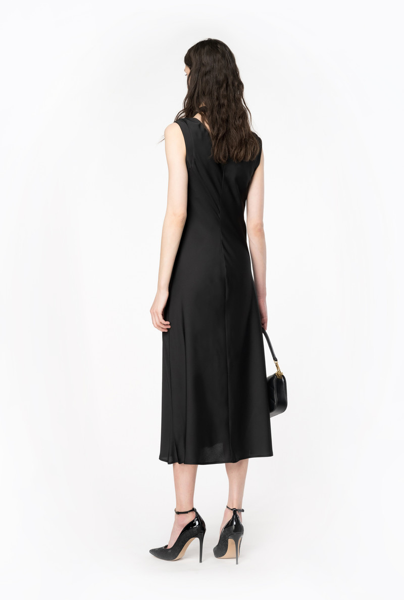 MATTE SATIN MIDI DRESS 5