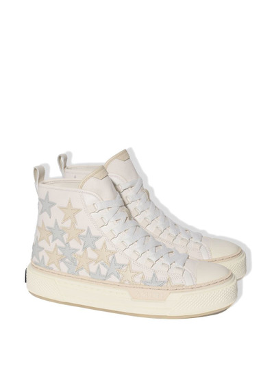 AMIRI star-patch high-top sneakers outlook