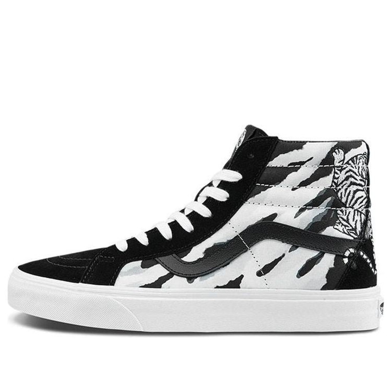 Vans Unisex SK8-Hi Reissue High-Top Sneakers Black/White VN0A2XSBWHT - 1