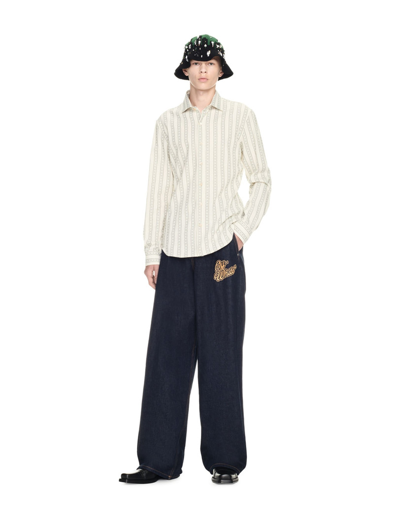 Off-White 90s Logo Baggy Tapered Jeans outlook