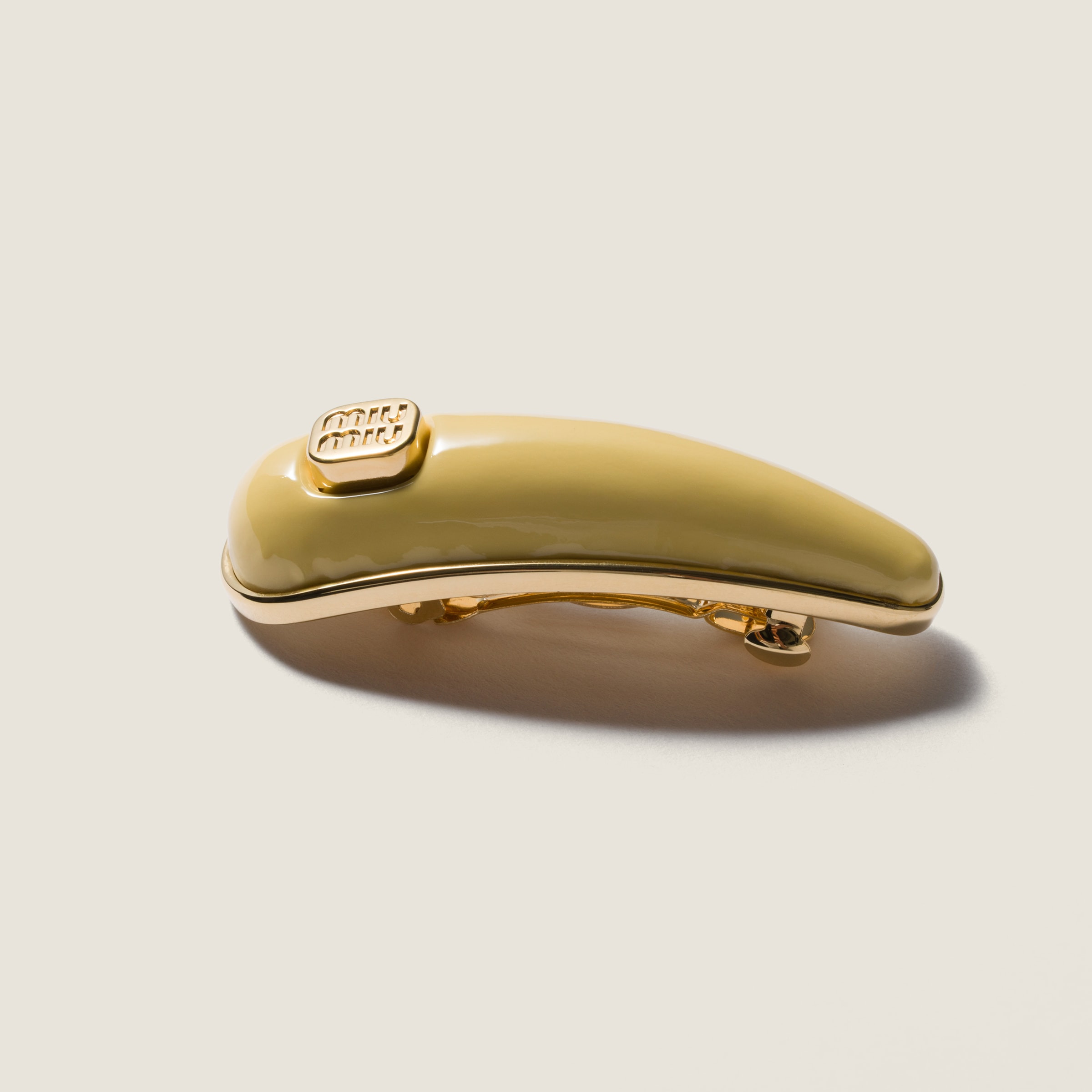 Patent leather hair clip - 2