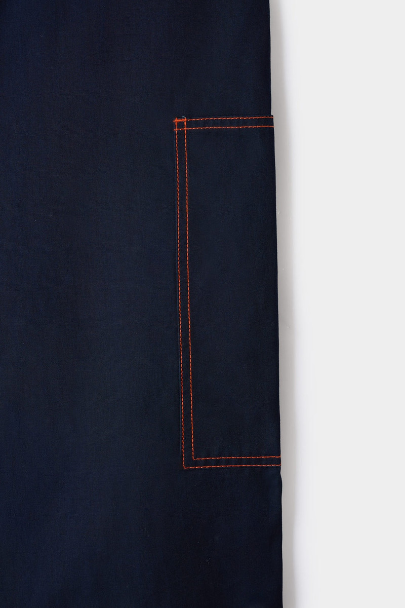 FIT LOOSE PANTS / mid washed denim 4