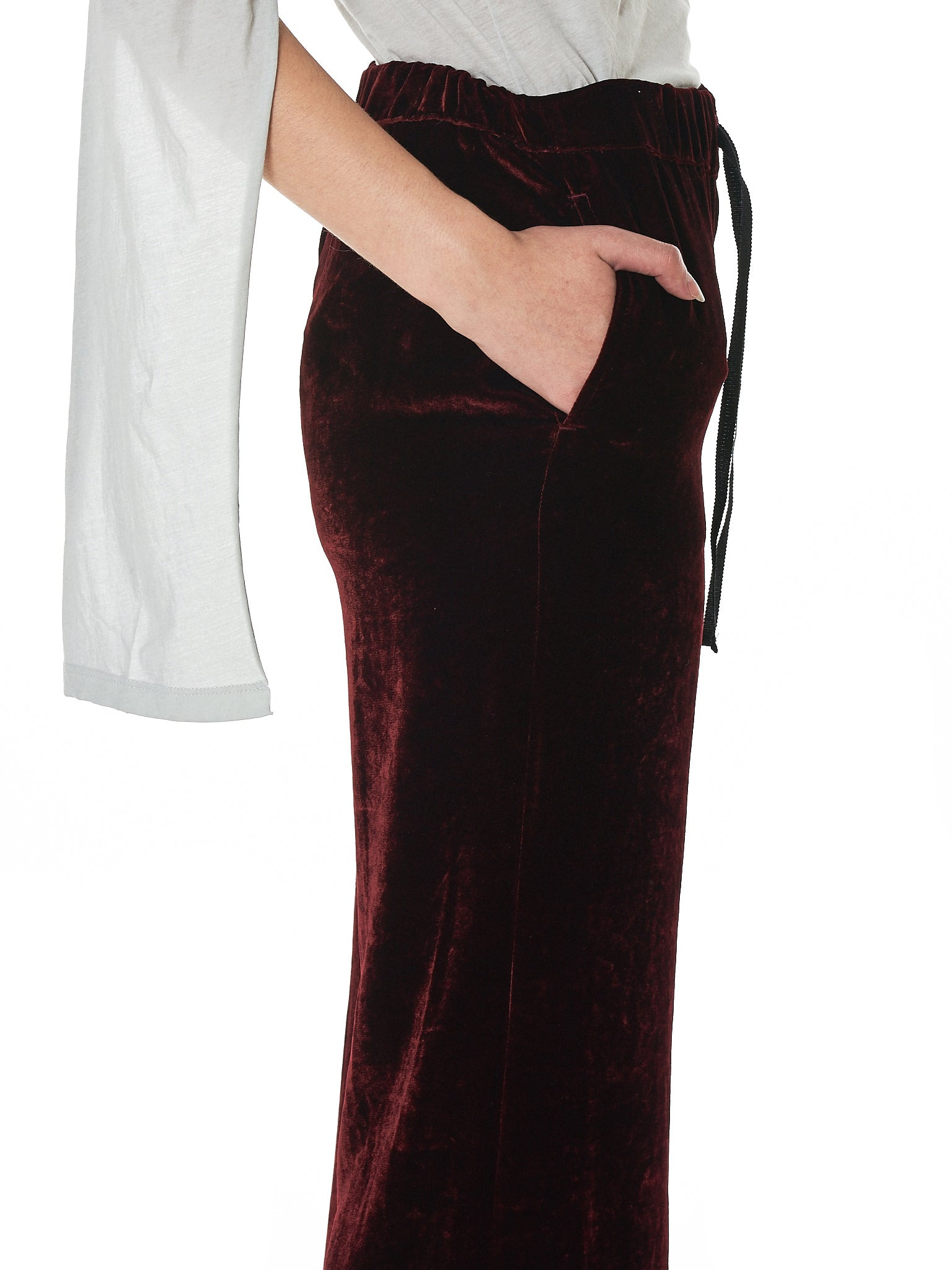 Velvet Palazzo Trousers - 4