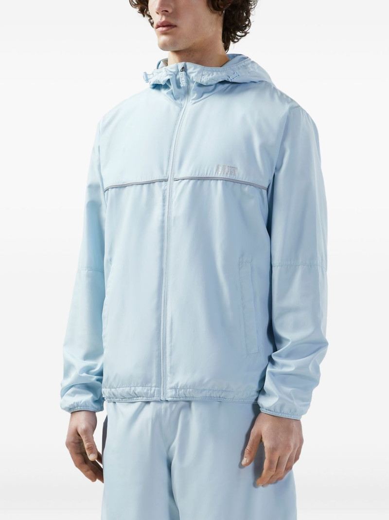 logo-appliqué windbreaker jacket 4