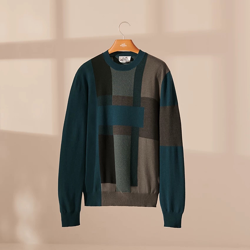 "H en Calques" crewneck sweater - 1