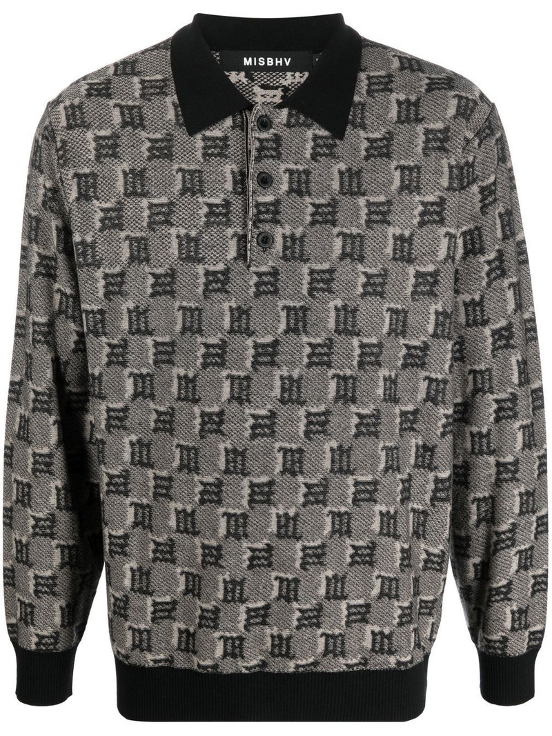 로고 자카드 폴로 점퍼 1