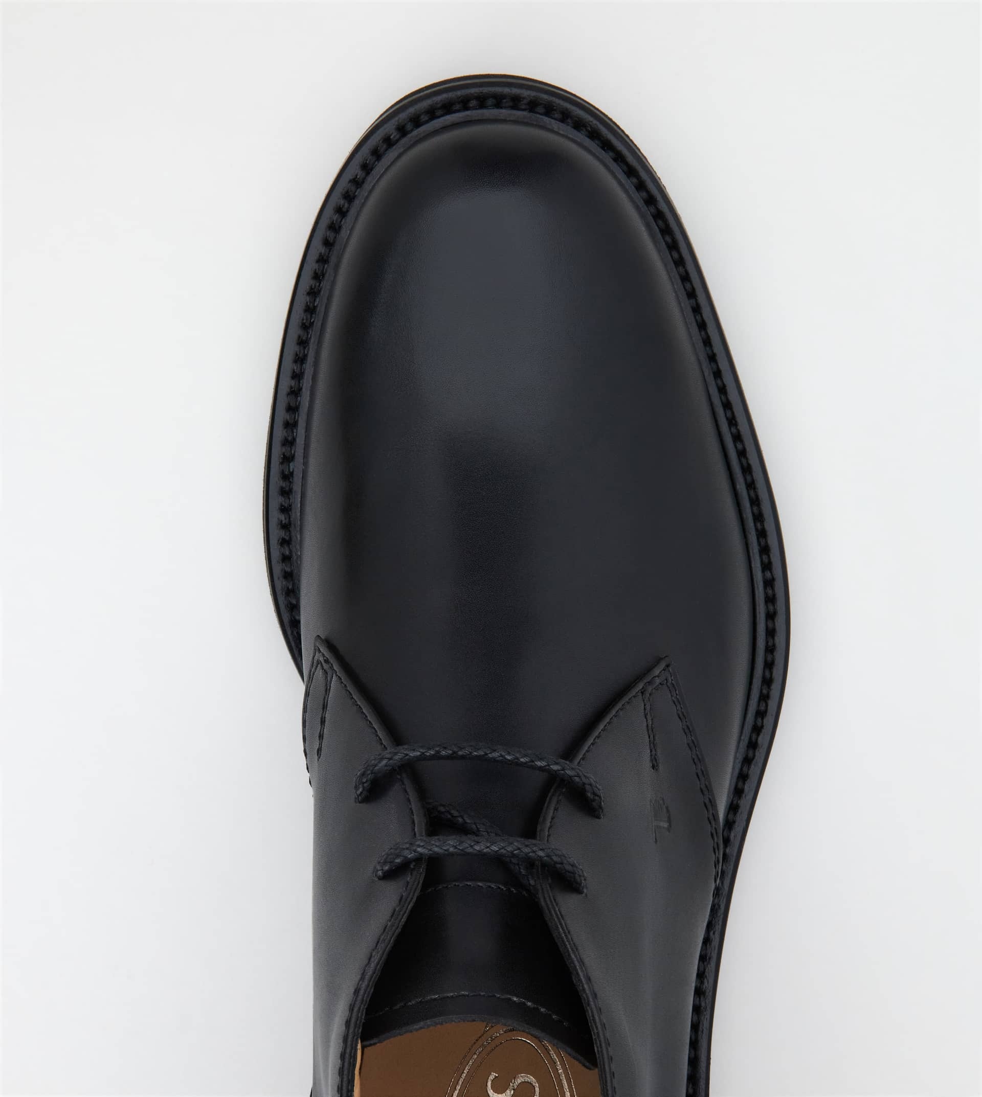DESERT BOOTS IN LEATHER - BLACK - 4