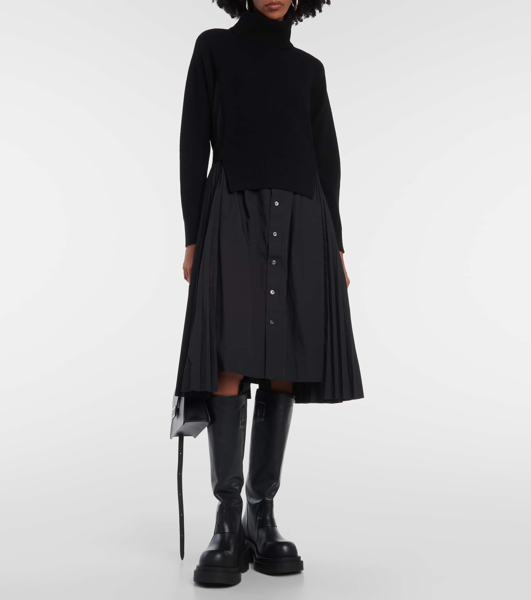 Turtleneck midi dress - 2