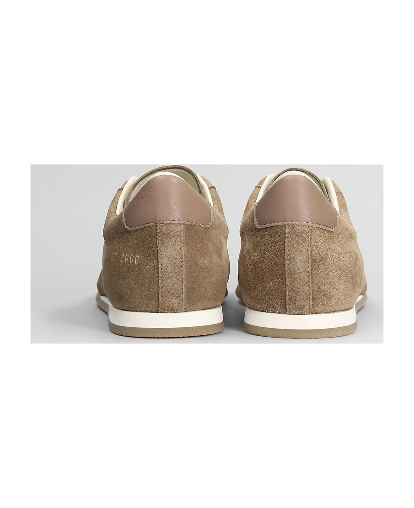 Driving Shoe Sneakers In Taupe Suede - 4