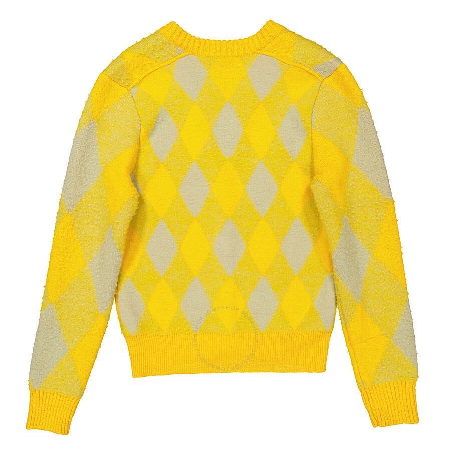 Burberry Argyle Diamond Patterned Rib Trim Cardigan - 7