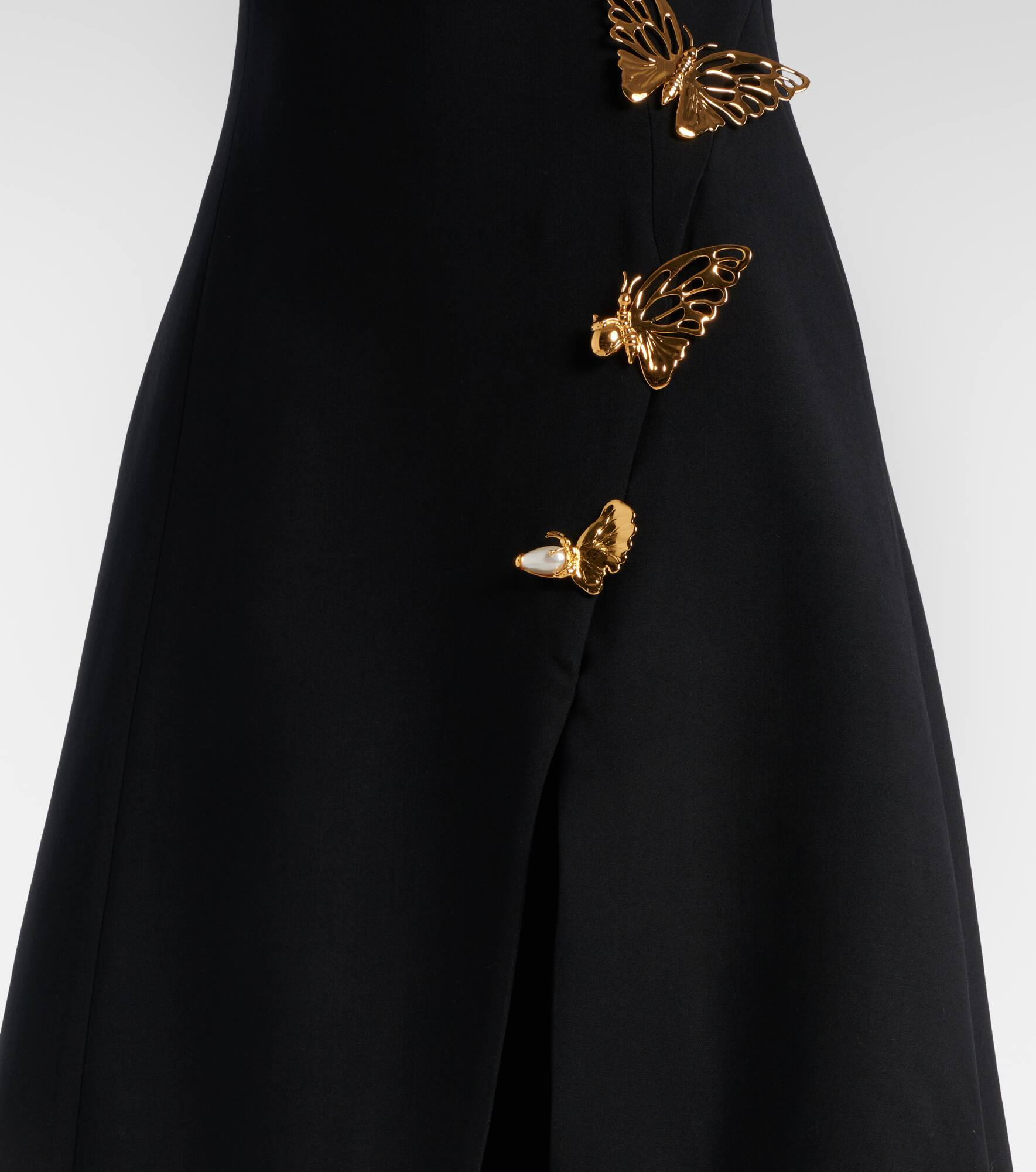 Embellished wool-blend cocktail dress - 5