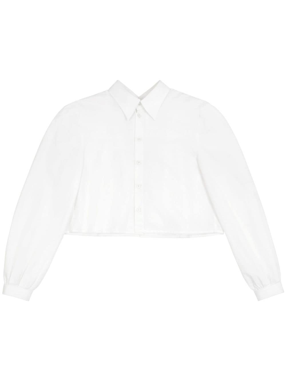 layered cotton shirt - 1