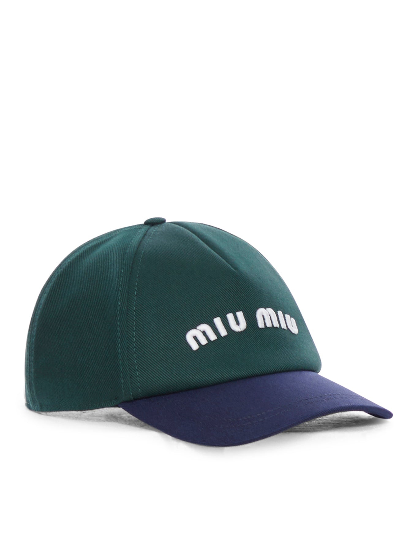 帽子 [miumiu] Drill baseball cap - BLACK Black Drill Baseball Cap | Miu Miu