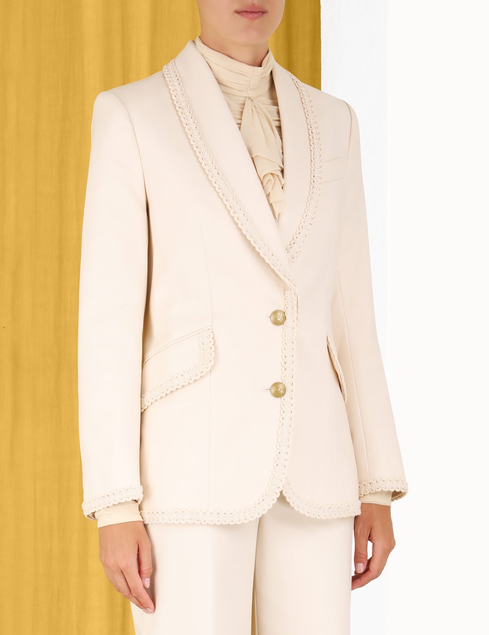 CELESTIAL SHAWL COLLAR BLAZER - 5