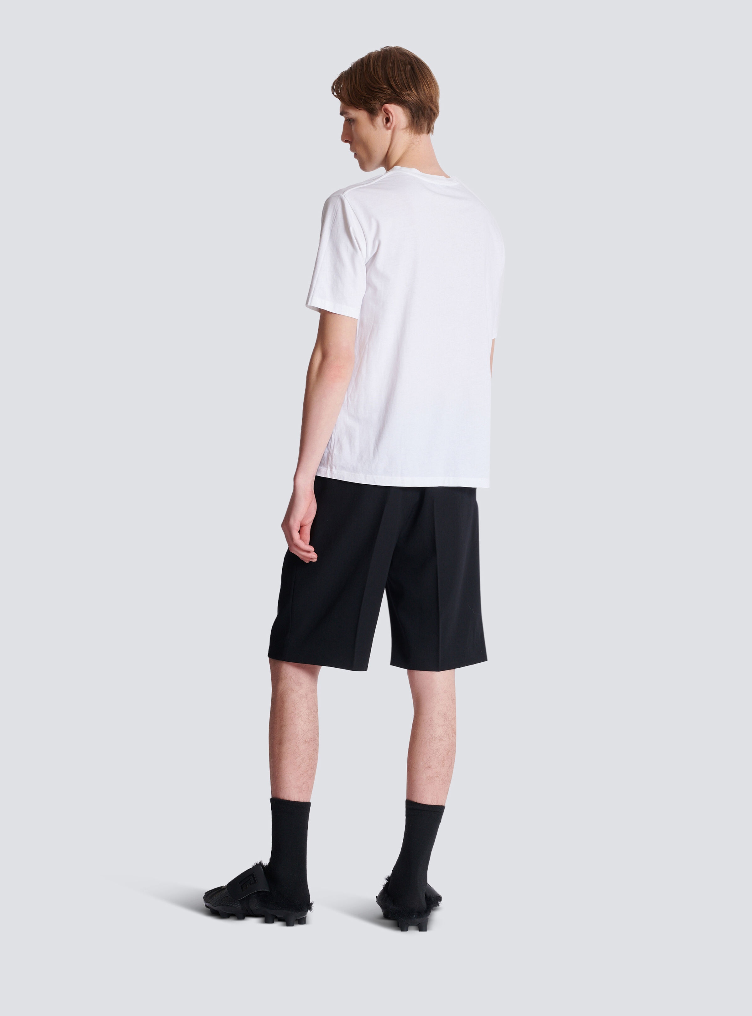 T-shirt with Balmain Paris print - 4