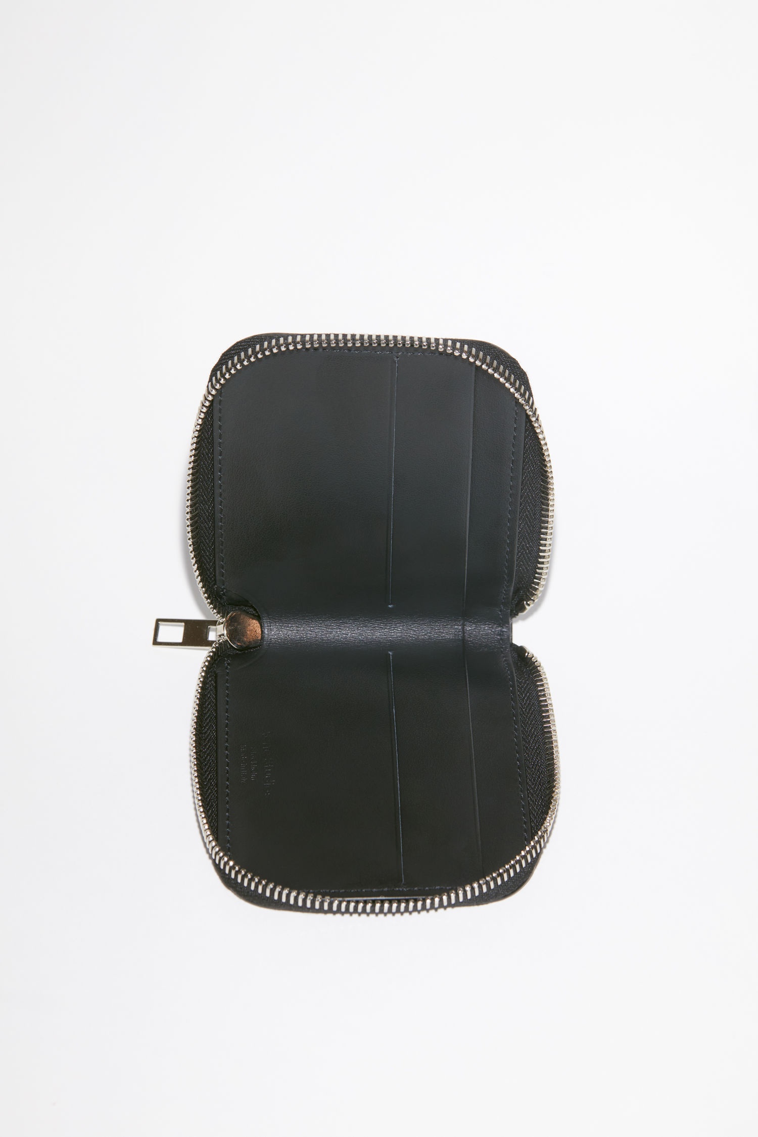 Compact zip wallet - Black - 3