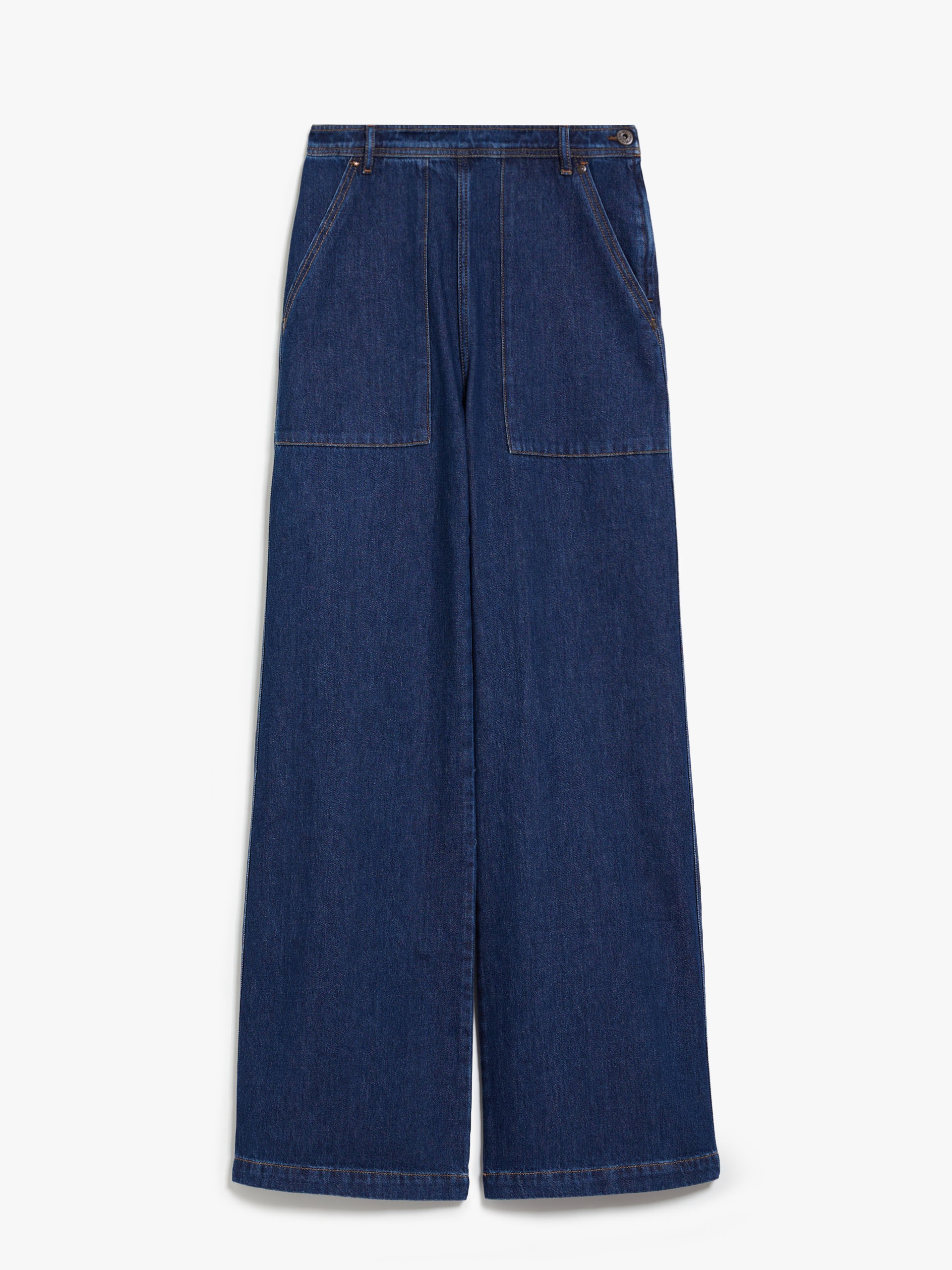 PATRONI Cotton denim trousers - 1