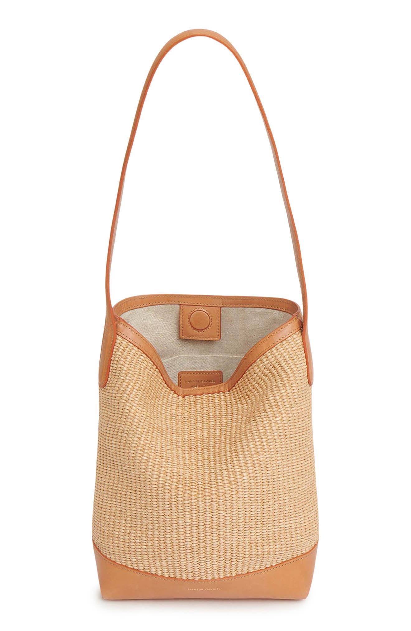 Mansur Gavriel Mini Everyday Raffia Cabas Hobo Bag in Natural at Nordstrom - 7