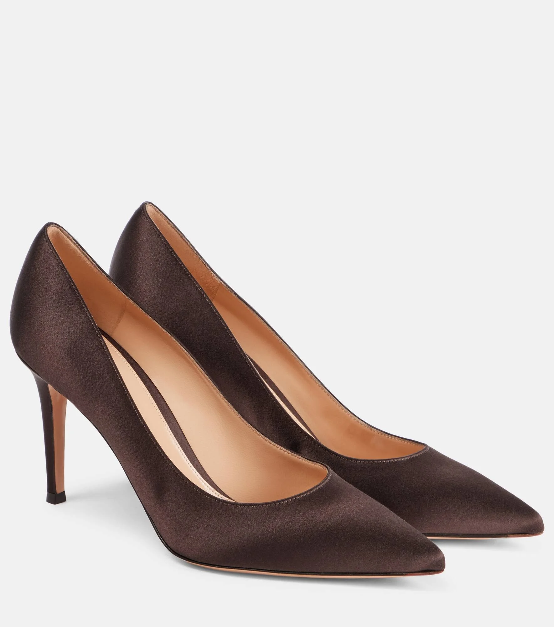 Gianvito 85 satin pumps - 1