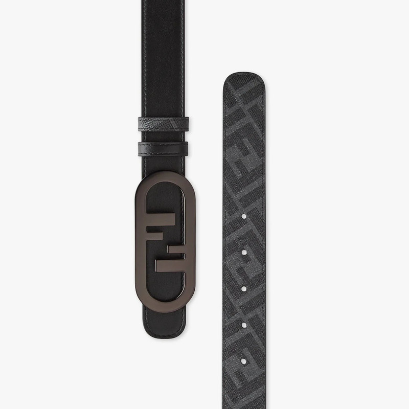 FENDI Black leather belt outlook