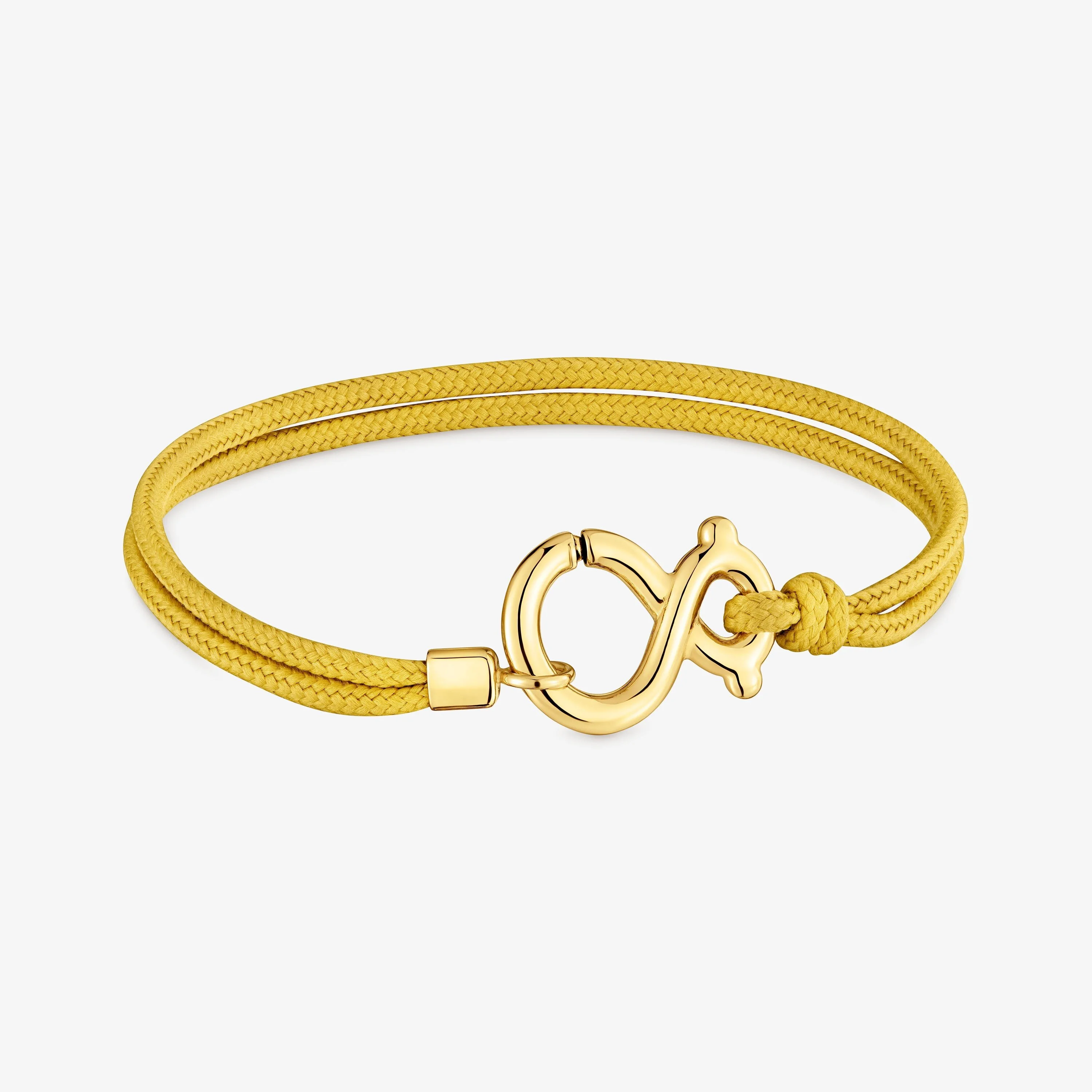 Bracelet with 18kt gold vermeil and lime green cord TOUS Infinity - 1