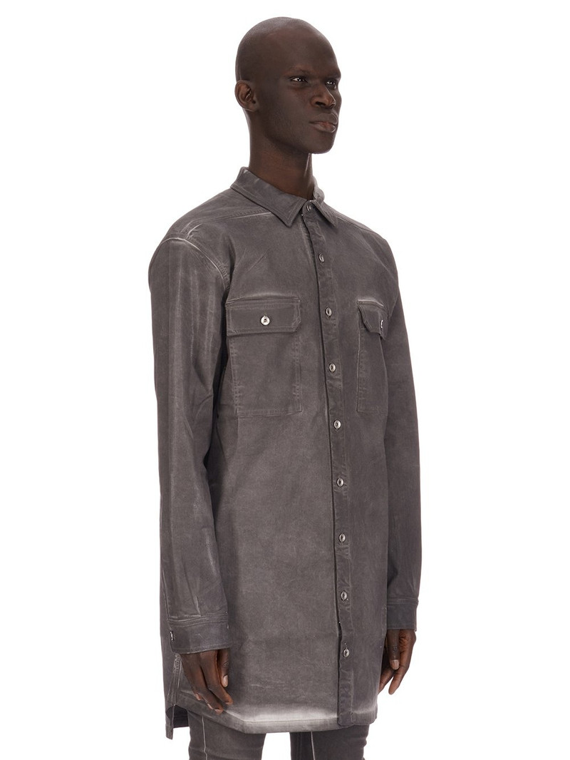 Rick Owens DRKSHDW garment-dyed shirt jacket outlook