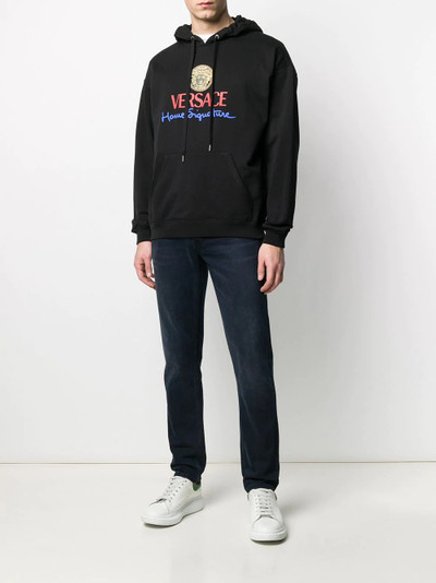 VERSACE Home Signature logo hoodie outlook