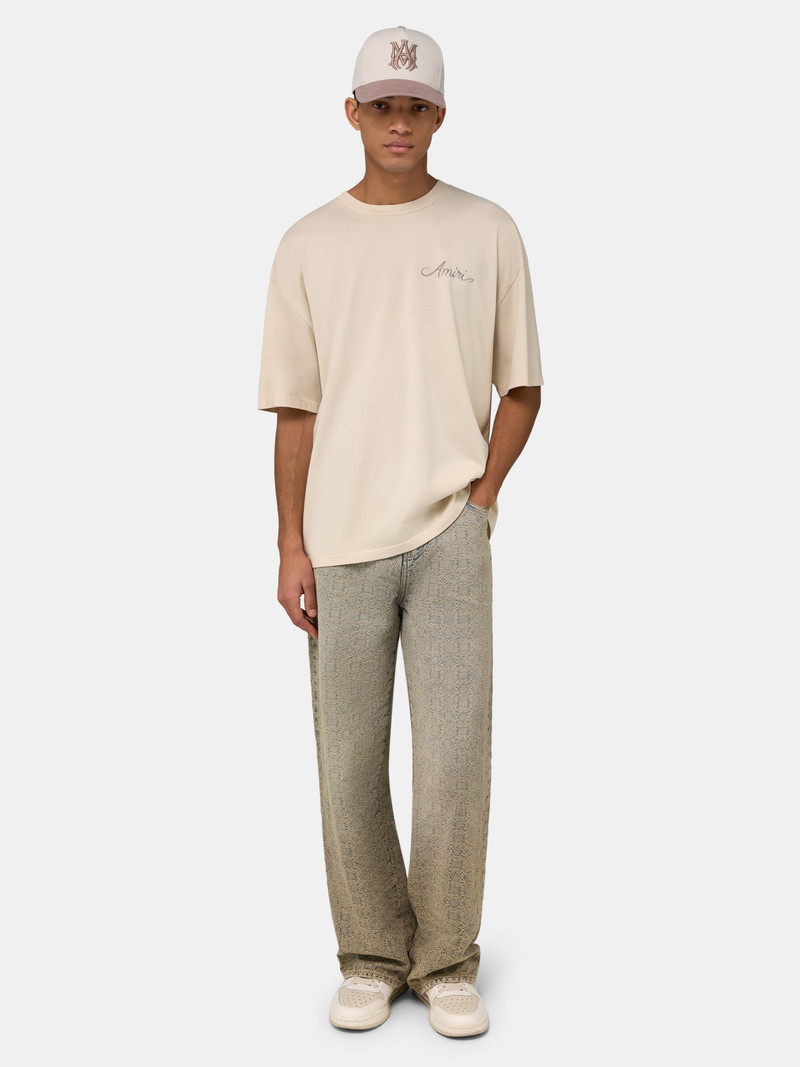 AMIRI MA QUAD CHECKERBOARD OVERSIZED TEE outlook