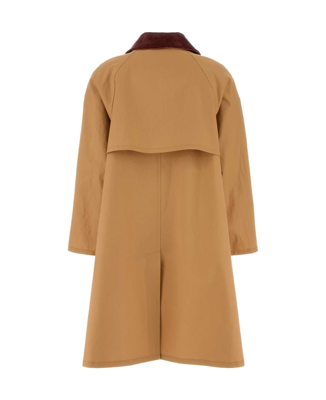 Peach Cotton Overcoat - 2