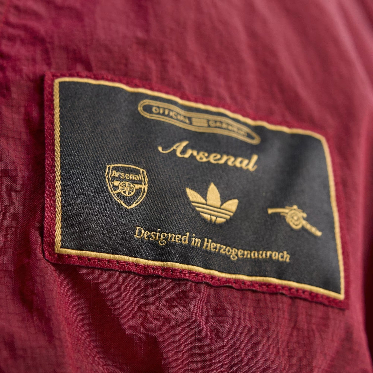 adidas Arsenal Terrace Icon Half-Zip Jacket 'Team Coll Burgundy'  JM9399 - 4