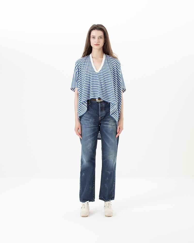 visvim BORDER RUANA TEE BLUE outlook