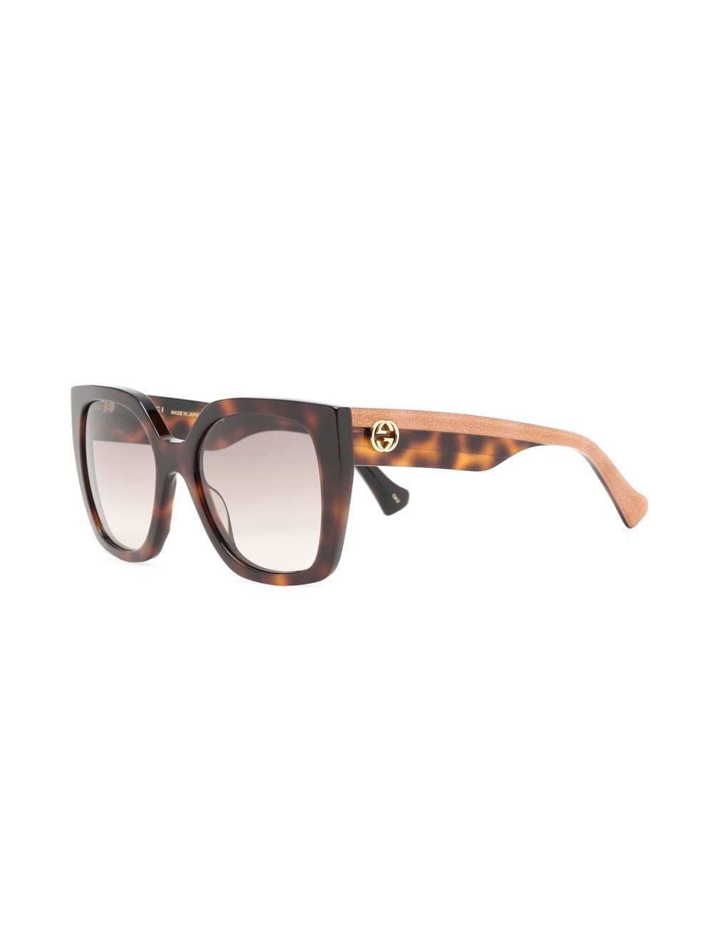 tortoiseshell square-frame sunglasses - 2