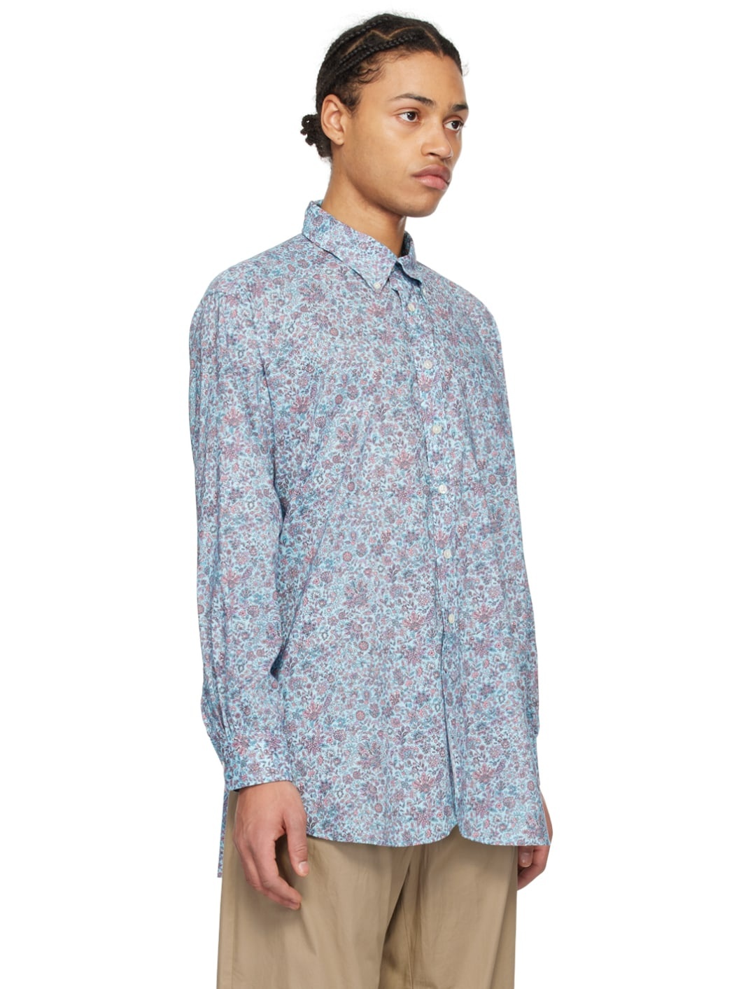 Blue Floral Shirt - 2