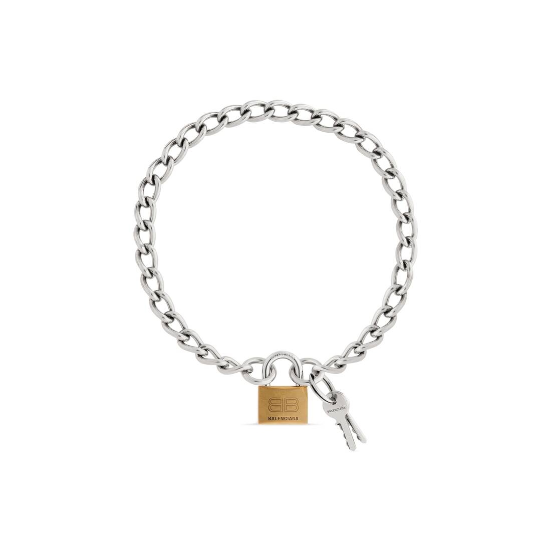 Locker Necklace  in Antique Silver - 1