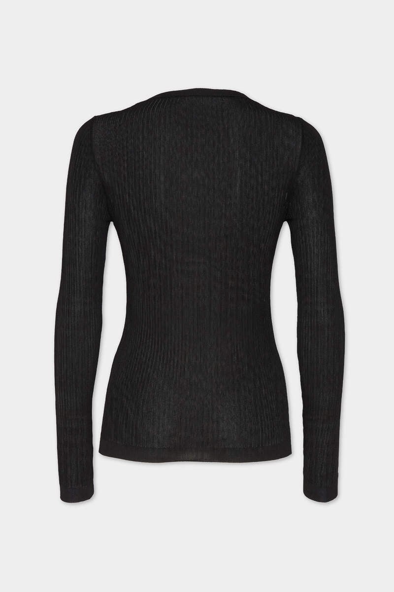 KNIT LONG SLEEVE TOP - 2